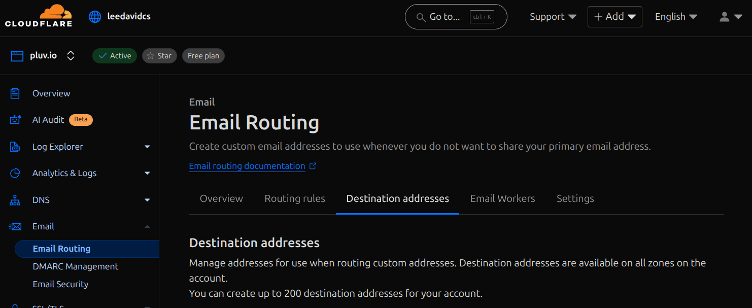 cloudflare email routing