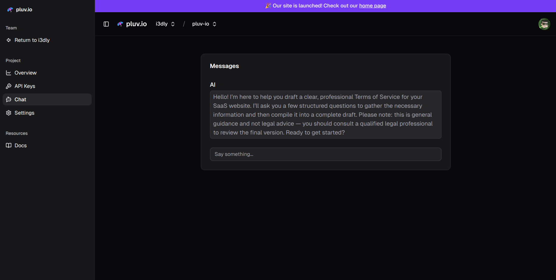 project chat