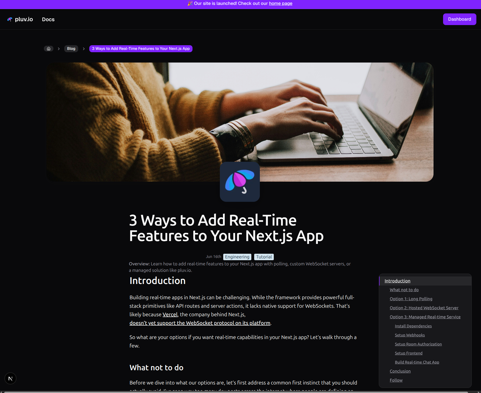 blog page